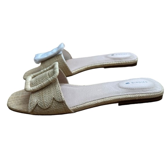 SOLD:Birdies Women's The Kiwi Raffia Sandal - Tan, 8US - Picture 2 of 11